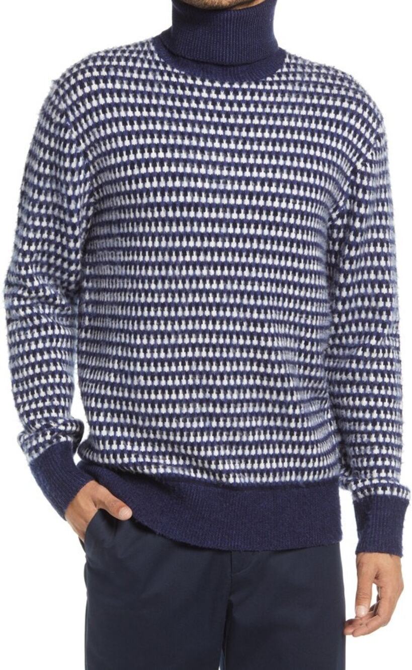 Ted Baker Riber Roll Neck Wool Blend Sweater Pullover Turtleneck